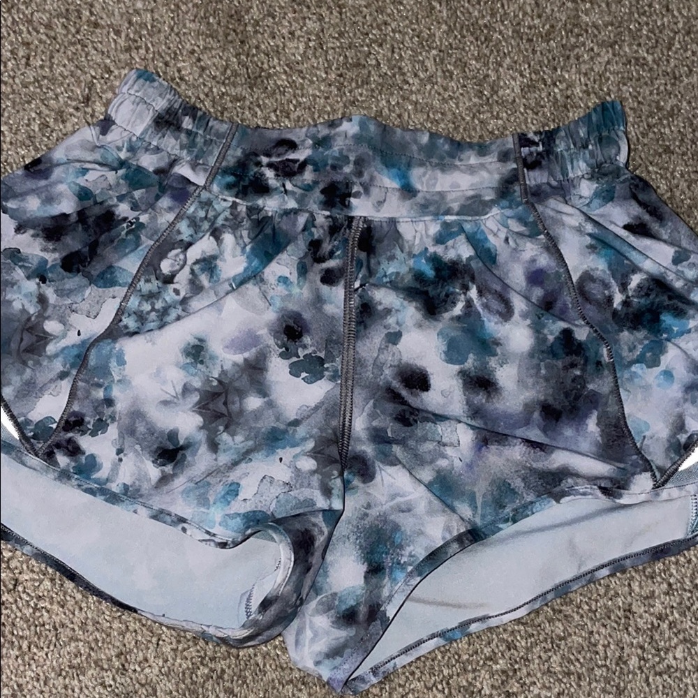 Lululemon Athletica Blue and Gray Athletic Shorts